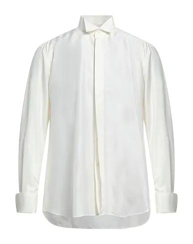 Ivory Techno fabric Solid color shirt
