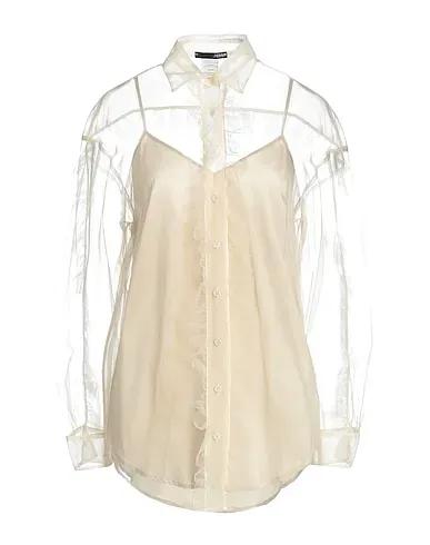 Ivory Tulle Solid color shirts & blouses