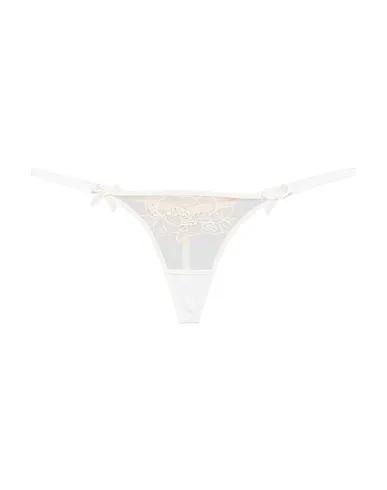 Ivory Tulle Thongs