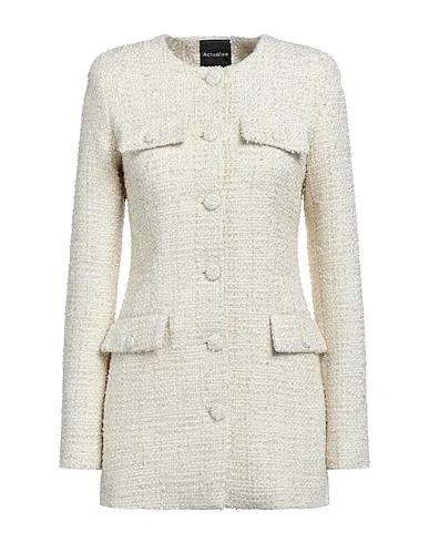 Ivory Tweed Full-length jacket