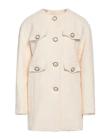 Ivory Tweed Full-length jacket