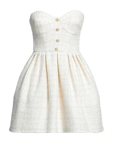 Ivory Tweed Short dress