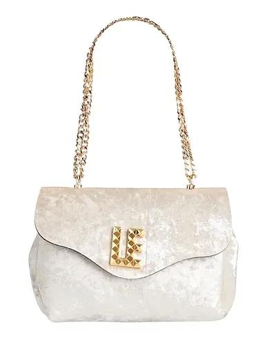 Ivory Velvet Handbag