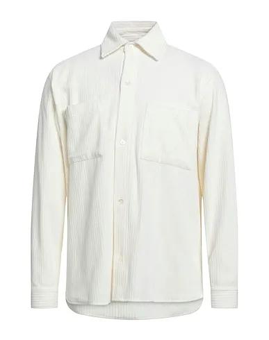 Ivory Velvet Solid color shirt