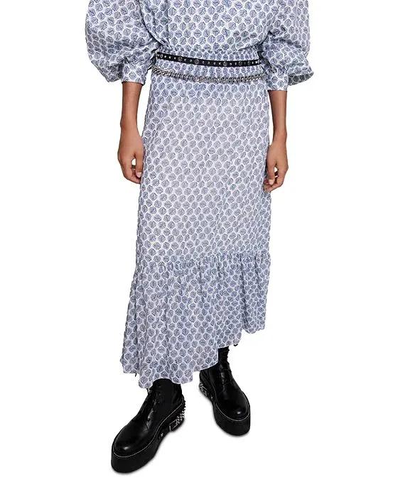 Jachelona Ruffled Maxi Skirt