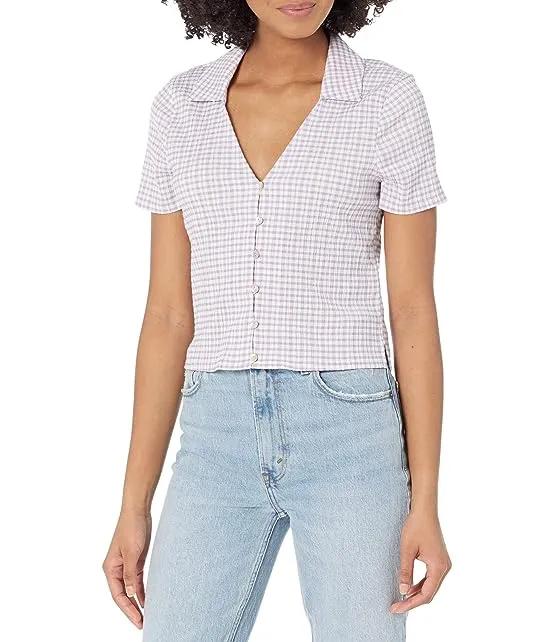 Jandra Shirt - Crinkle Poly Cotton Plaid