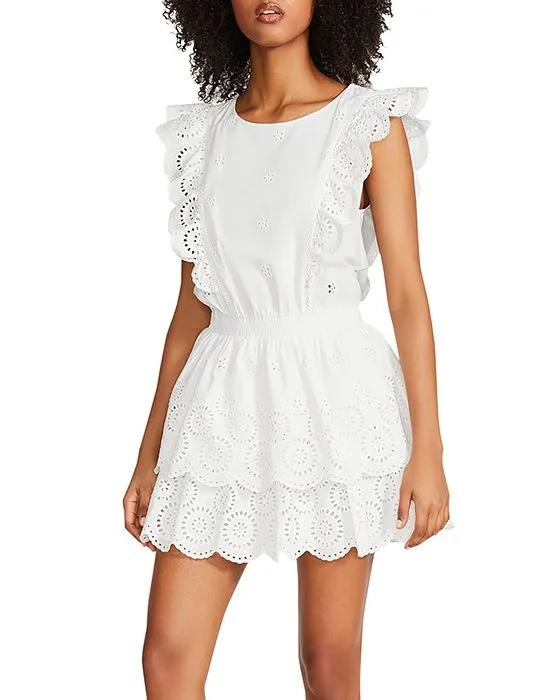 Jayda Eyelet Mini Dress