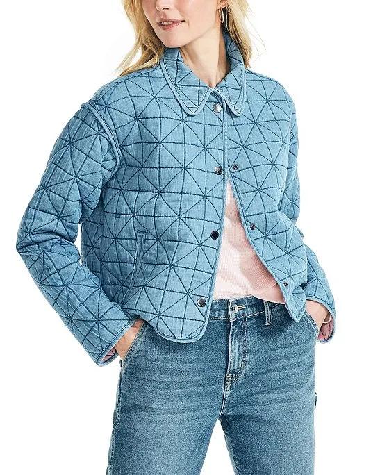 Jeans Co. Women's Quilted Denim Jacket