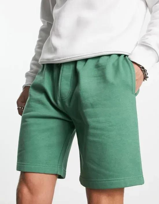 jersey shorts in green