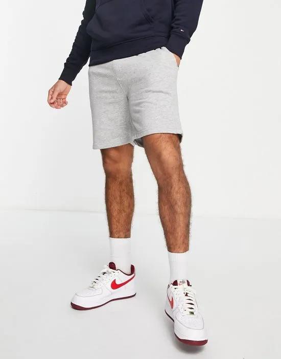 jersey shorts in light gray heather