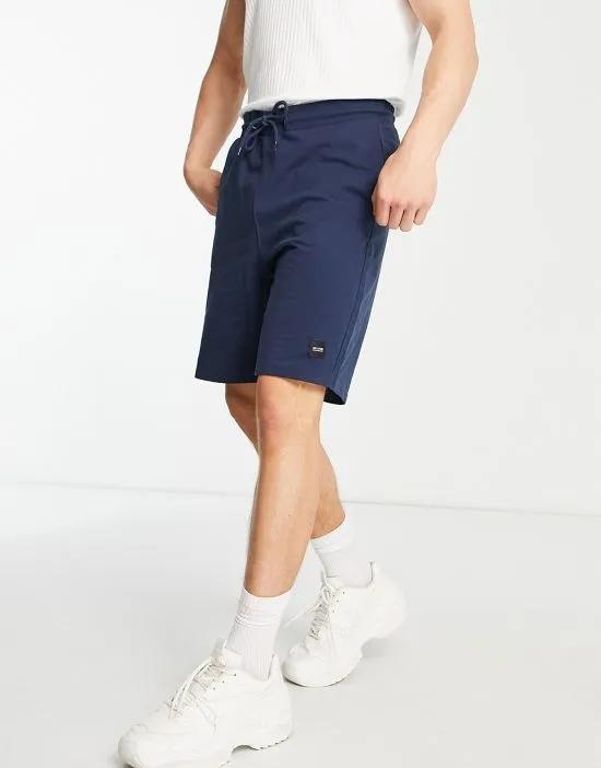 jersey shorts in navy