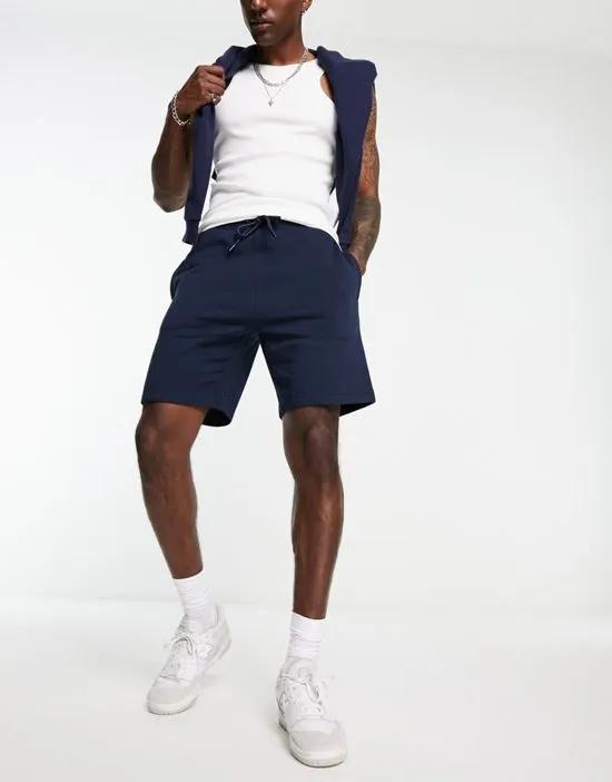 jersey shorts in navy