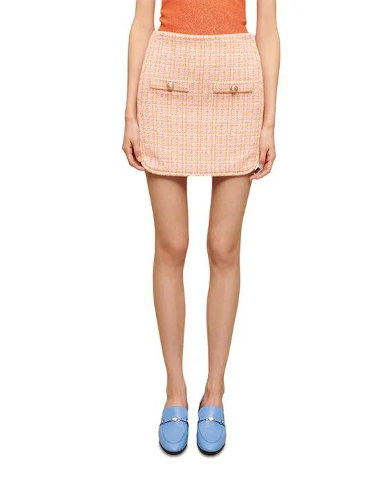 Jilandra Tweed Mini Skirt