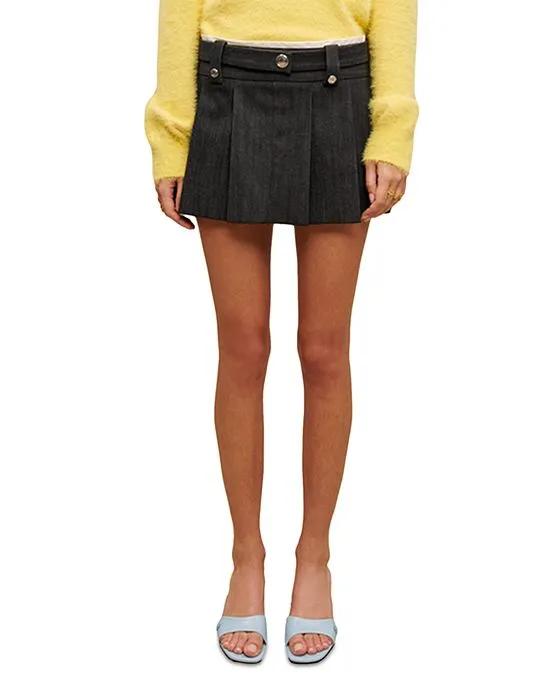 Jinime Pleated Mini Skirt