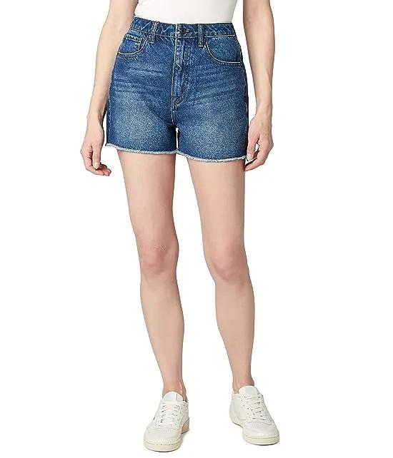 Joanna Super High-Rise Shorts in Contasted Blue