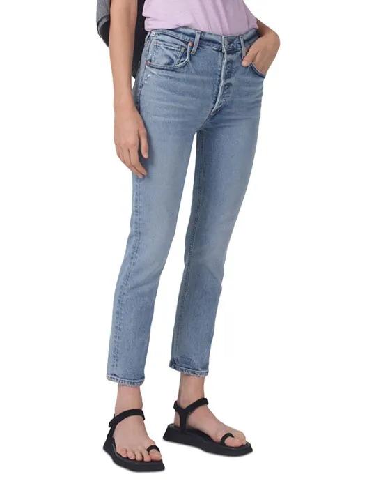Jolene High Rise Slim Leg Jeans in Danbury