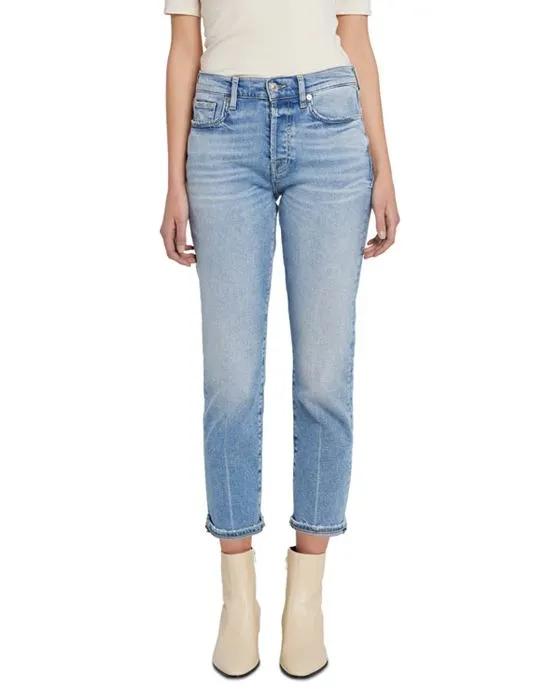 Josefina High Rise Crop Slim Jeans in Must