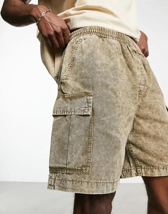 joshua cargo shorts in khaki
