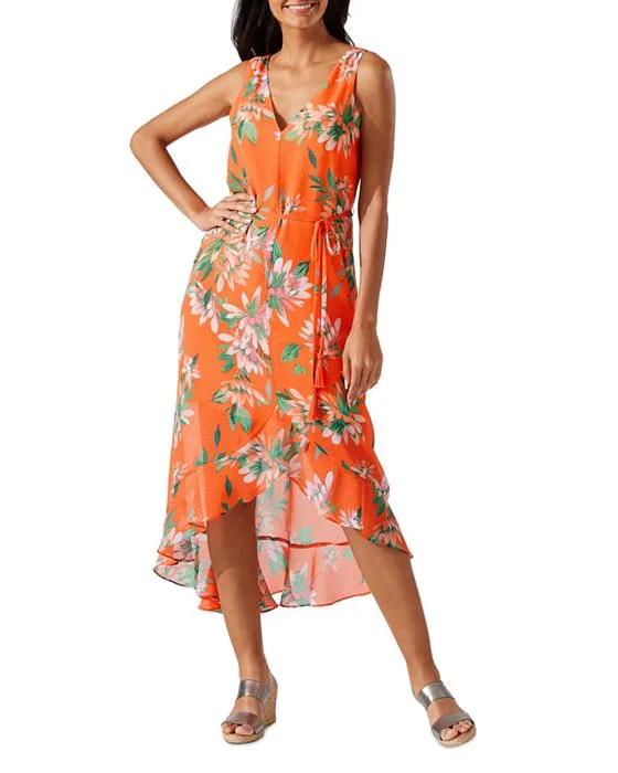 Joyful Blooms Floral Print Maxi Dress