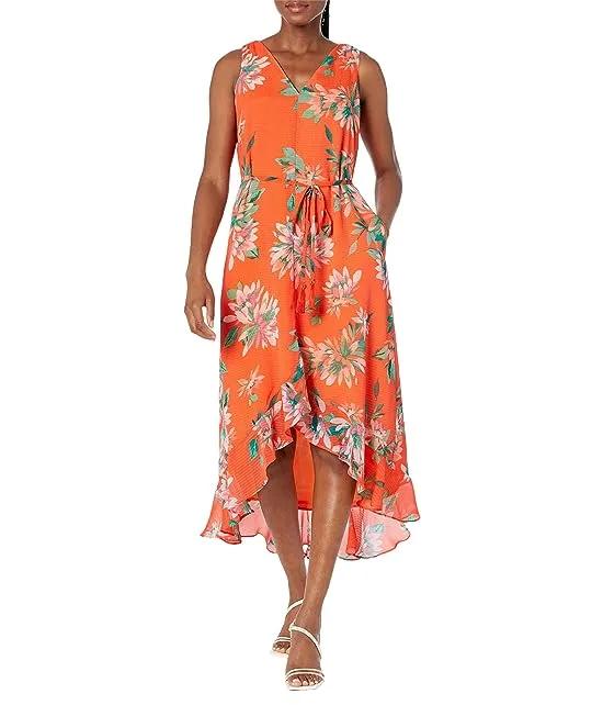 Joyful Blooms Sleeveless Maxi Dress