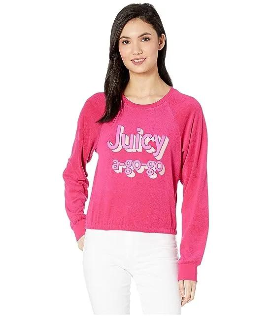Juicy A Gogo Microterry Logo Pullover