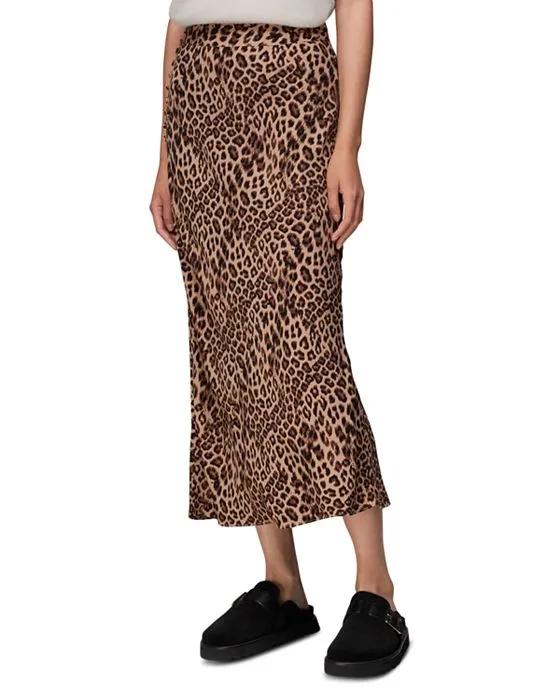 Jungle Cheetah Midi Skirt