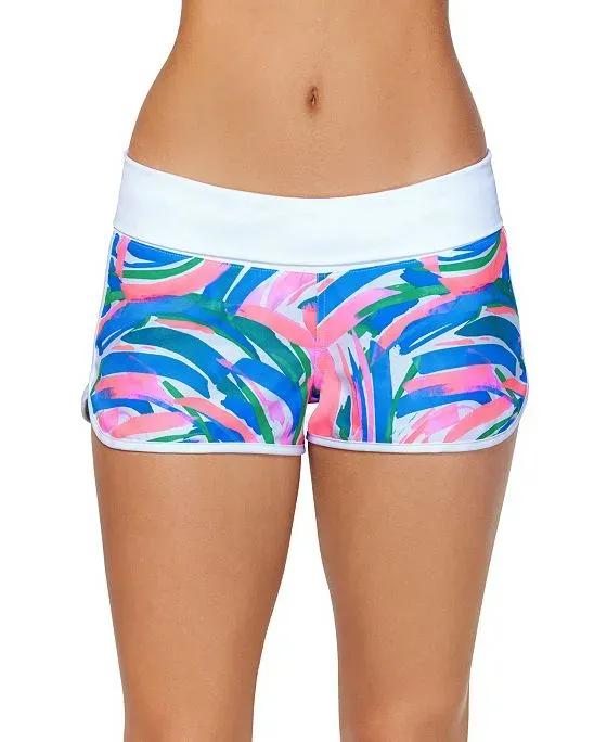 Juniors' Aloha Printed Swim Shorts