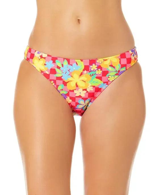 Juniors' Art Block Tropic Hipster Bikini Bottoms, Created for Macy's