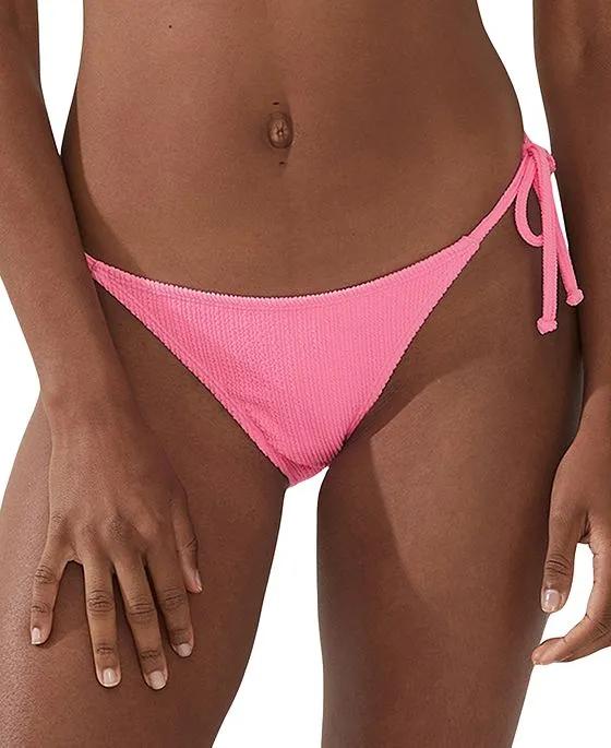 Juniors' Fixed Side-Tie Brazilian Bikini Bottoms
