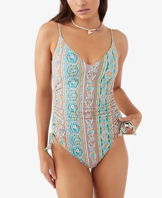 Juniors' Julie Imperial Printed One-Piece Swimsuit