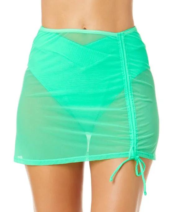 Juniors' Mesh Sarong Swim Skirt Cover-Up, Created for Macy's