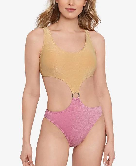 Juniors' Precious One-Piece Monokini Swimsuit, Created for Macy's