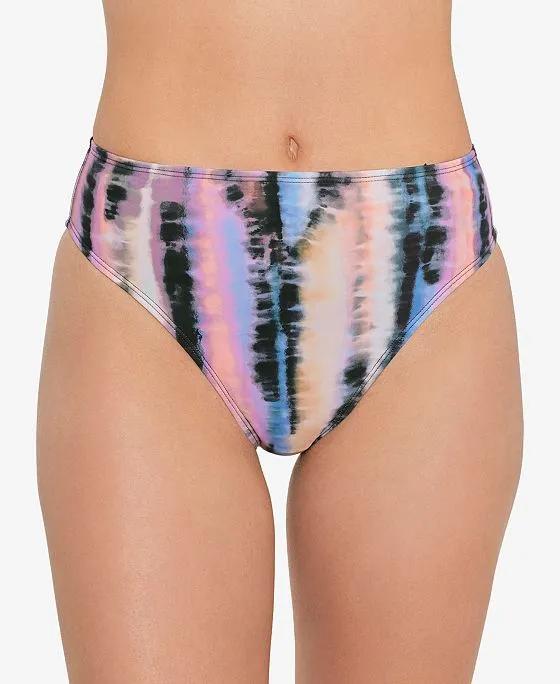 Juniors' Printed High-Waist Swimsuit Bottoms, Created for Macy's