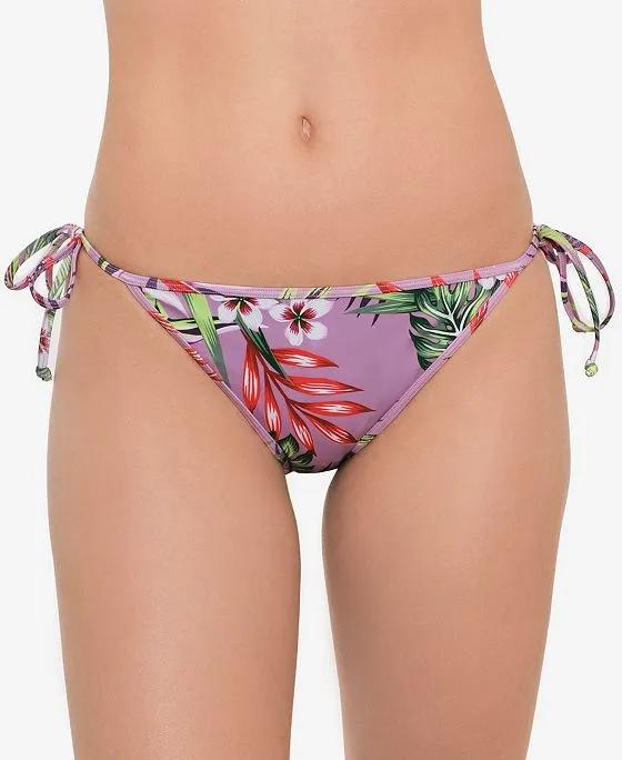 Juniors' Printed Side-Tie Bikini Bottoms, Created For Macy's