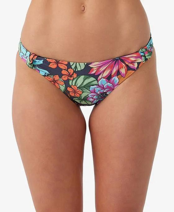 Juniors' Reina Tropical Alamitos Hipster Bikini Bottoms