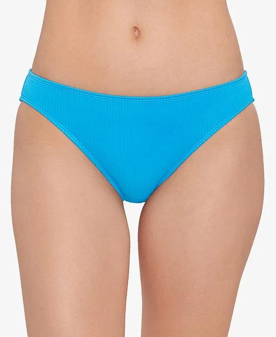 Juniors' Ribbed Hipster Bikini Bottoms, Created for Macy's