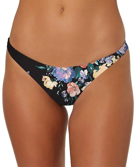 Juniors' Rosetta Hermosa Floral-Print Skimpy Bikini Bottoms