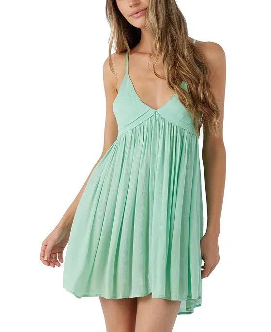 Juniors' Saltwater Solids Dress Cover-Up
