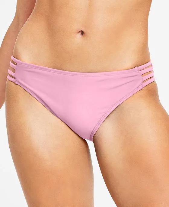 Juniors' Strappy Hipster Bikini Bottoms, Created for Macy's