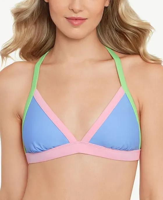 Juniors' X-Back Triangle Bikini Top, Created for Macy's