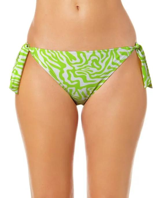 Juniors' Zoorama Side-Tie Hipster Bikini Bottoms, Created for Macy's