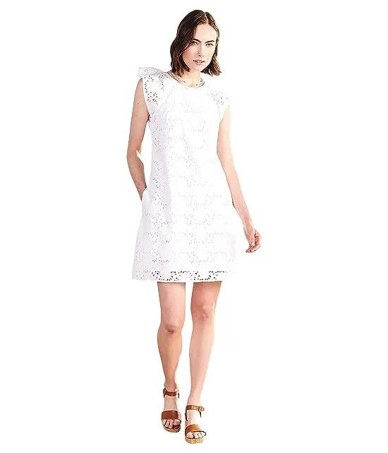 Kaia Eyelet Dress - White