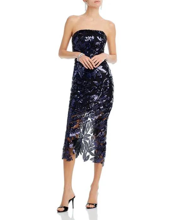 Kait Strapless Sequinned Gown