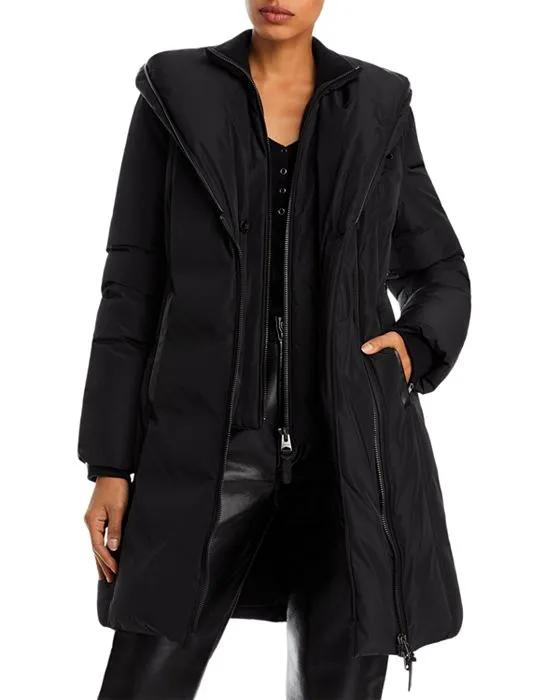 Kay Asymmetric Hooded Coat