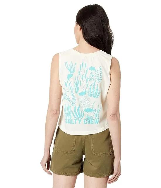 Kelp Forest Cropped Muscle Tank