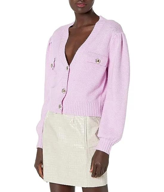 KENDALL + KYLIE Women's V-Neck Cardigan with Pocket