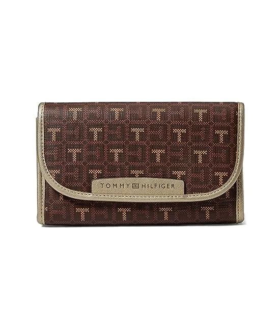 Kennedy II Flap Continental Wallet-Coated Square Monogram
