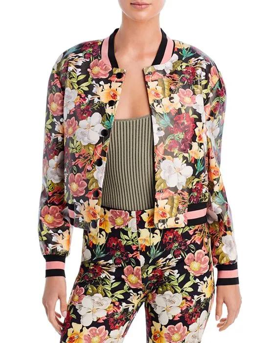 Keri Floral Varsity Jacket