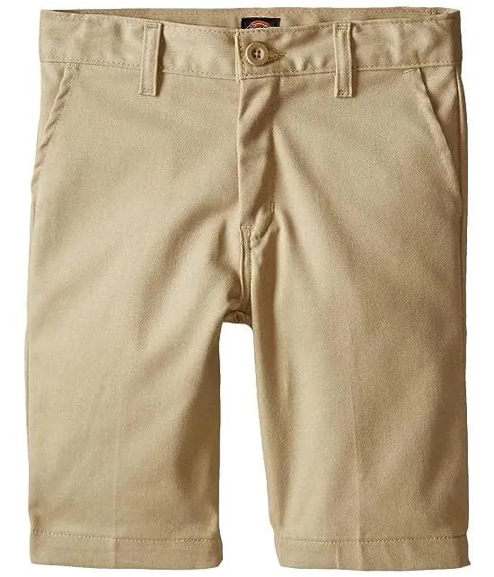 Khaki Boys' Slim Fit Stretch Flat Front Short
