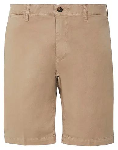Khaki Cotton twill Shorts & Bermuda ORGANIC COTTON SHIRTS
